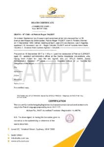 Certificate Translation Sydney